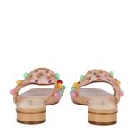 Rasteira-Allmost-Vintage-Couro-Bege-e-Bolas-Coloridas