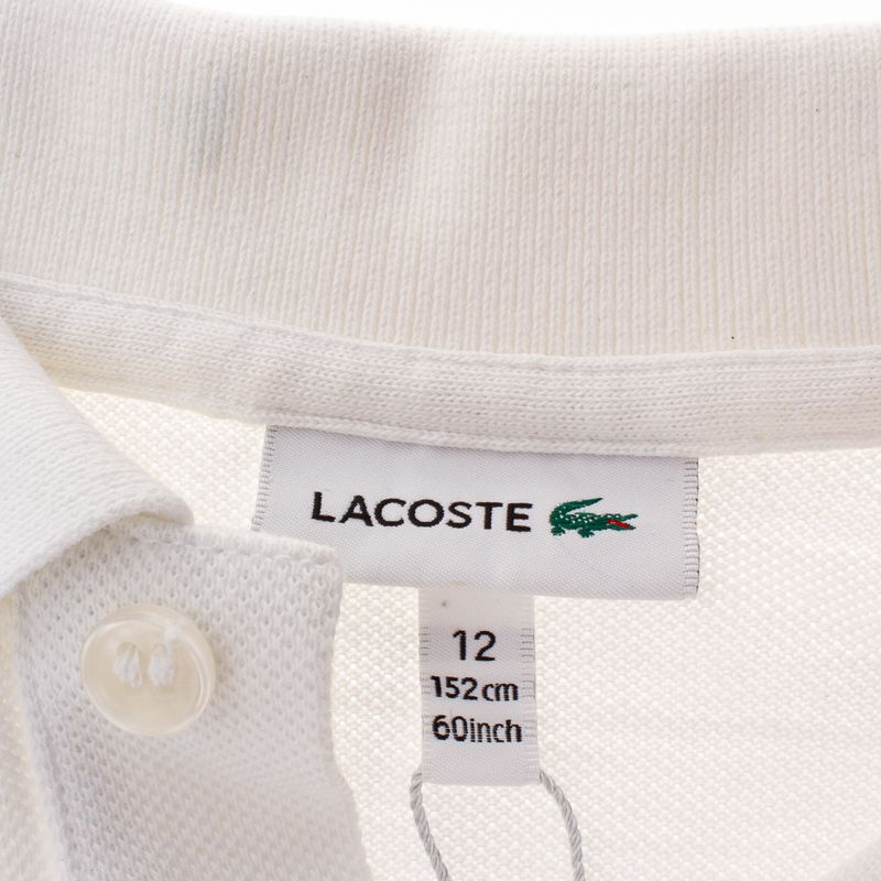 Camiseta-Polo-Lacoste-Infantil-Branca