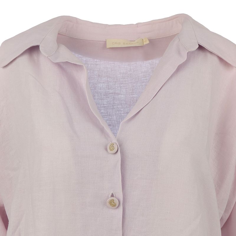 Camisa-Cris-Barros-Linho-com-Botoes-Lilas-