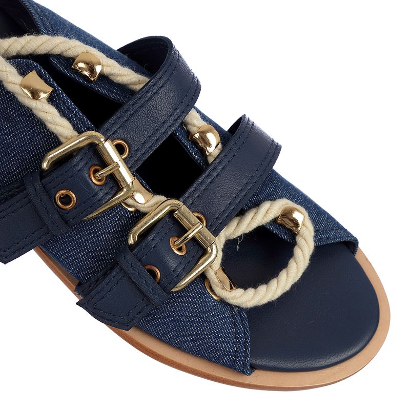 Sandalia-Rasteira-NK-Couro-Azul-e-Jeans