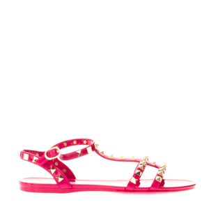 Rasteira Valentino Garavani Rockstud Pink