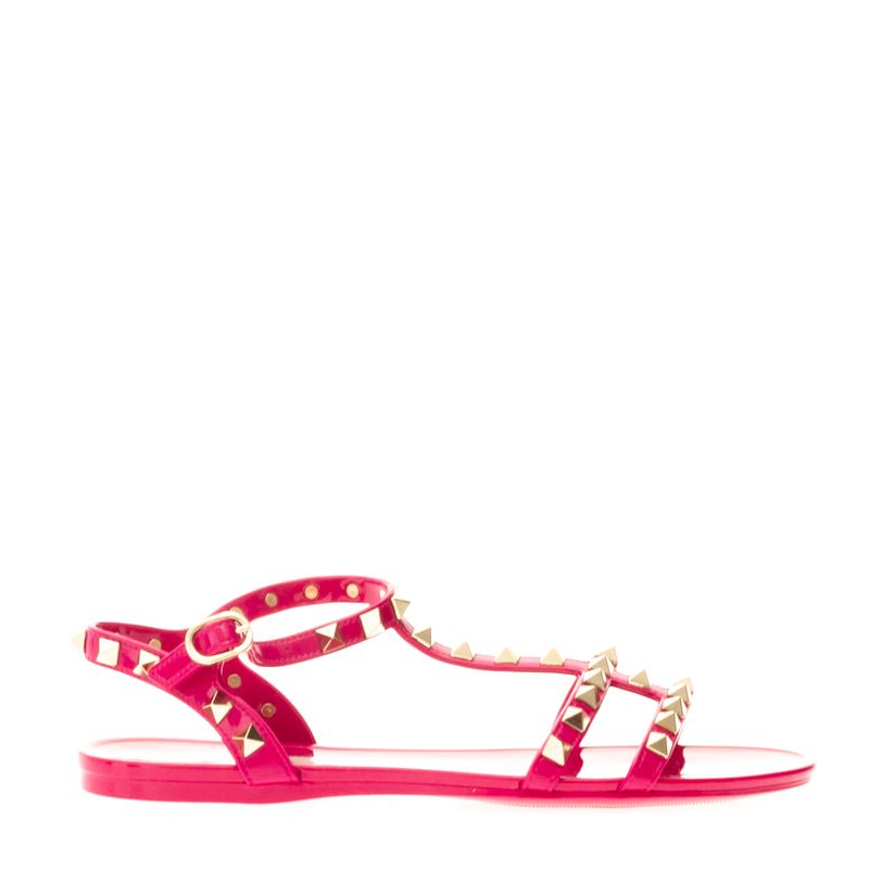 Rasteira-Valentino-Garavani-Rockstud-Pink