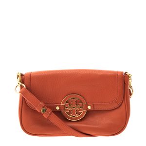 Bolsa Tory Burch Transversal Couro Laranja