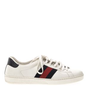 Tênis Gucci Ace Faixa Web Branco