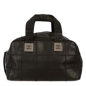 Bolsa Chanel Boston Square Stitch Preta