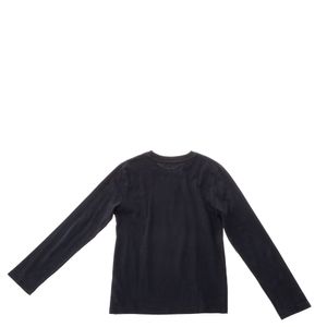 Camiseta Burberry Infantil Manga Longa Preta