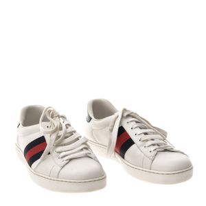 Tênis Gucci Ace Faixa Web Branco