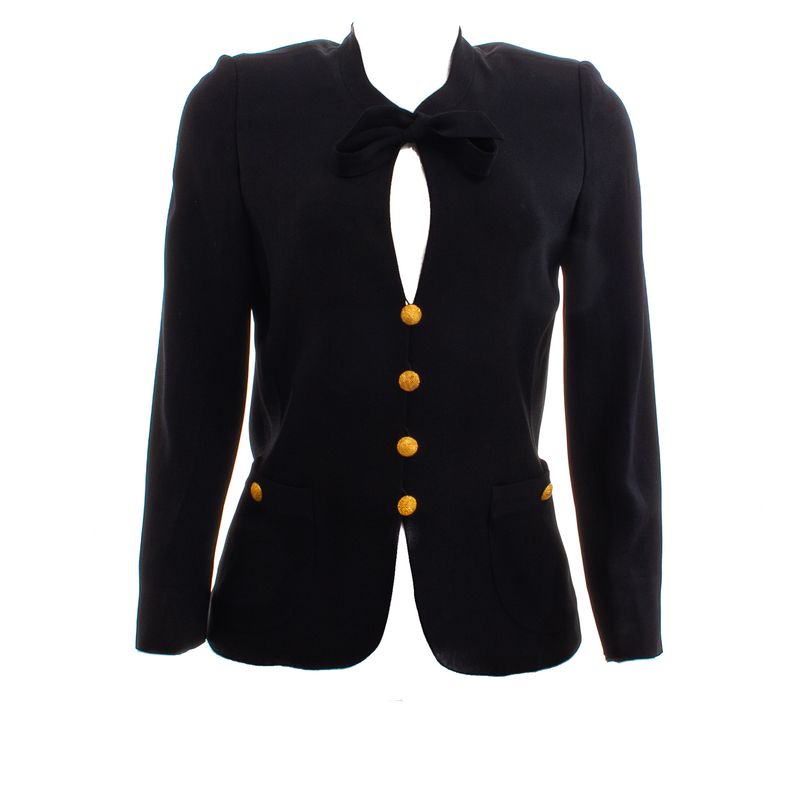Conjunto-Vestido-e-Blazer-Sonia-Rykiel-Preto