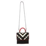 Bolsa-Les-Petit-Joueurs-Couro-Branco-Preto-e-Vermelho