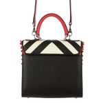 Bolsa-Les-Petit-Joueurs-Couro-Branco-Preto-e-Vermelho