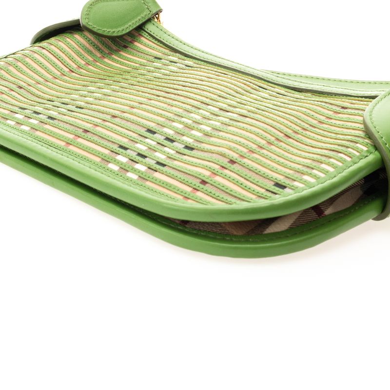 Bolsa-Burberry-De-Ombro-Haymarket-e-Couro-Verde