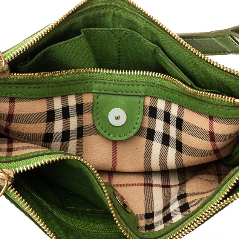 Bolsa-Burberry-De-Ombro-Haymarket-e-Couro-Verde