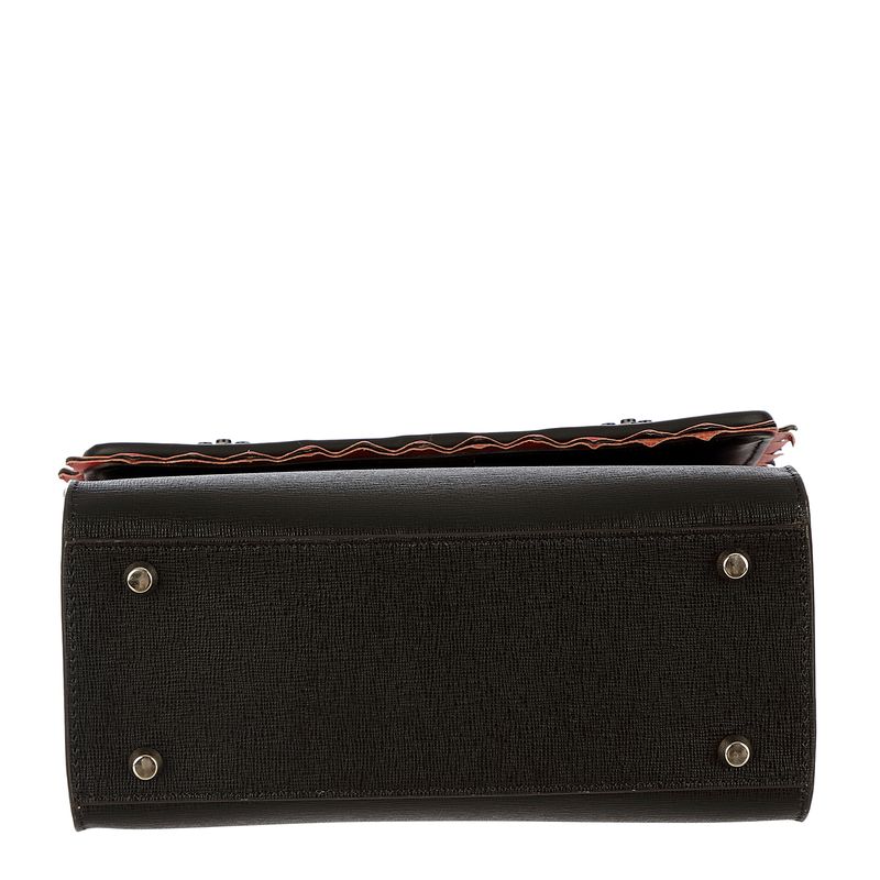 Bolsa-Les-Petit-Joueurs-Couro-Branco-Preto-e-Vermelho