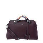 Bolsa-Fendi-By-The-Way-Bordo-Spikes-Laranja