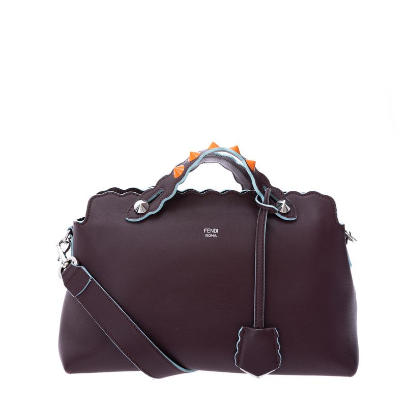Bolsa-Fendi-By-The-Way-Bordo-Spikes-Laranja