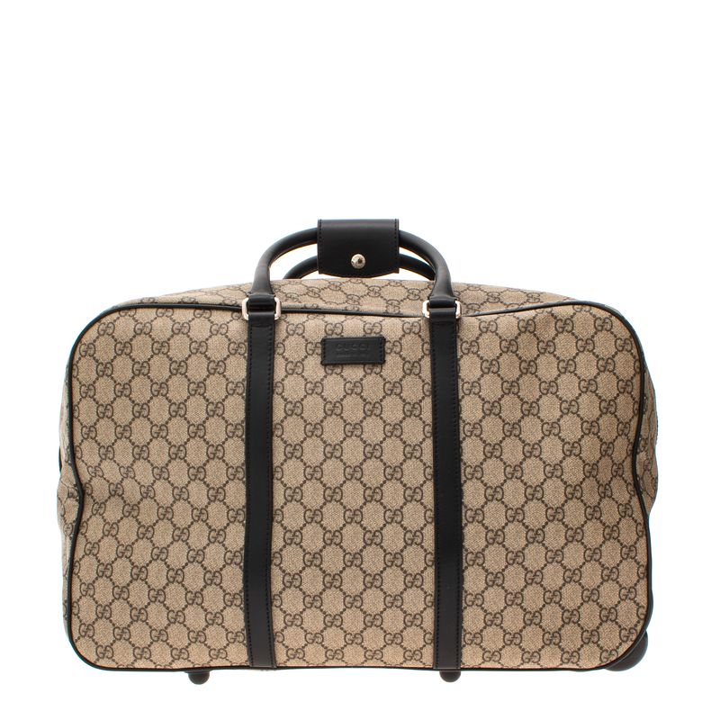 Mala-Gucci-Rolling-Duffle-GG-Supreme-Couro-Preto