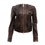 Jaqueta-de-Couro-Tory-Burch-Matelasse-Marrom