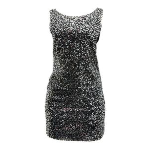 Vestido NK Paetês Cinza