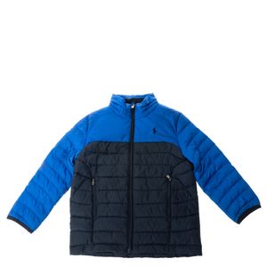 Casaco Ralph Lauren Infantil Puffer Azul e Preto