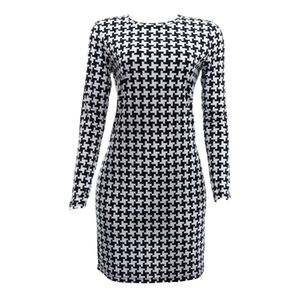 Vestido Michael Kors Estampado Preto e Branco
