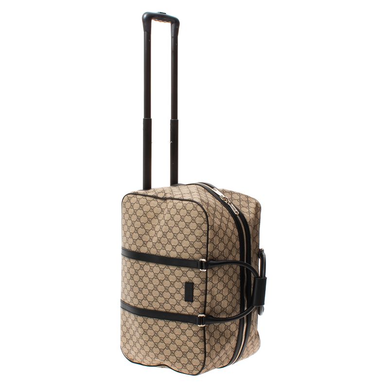 Mala-Gucci-Rolling-Duffle-GG-Supreme-Couro-Preto