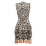 Vestido-da-marca-Alexander-McQueen-Tricot-Creme-e-Preto