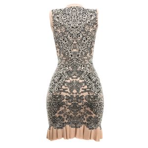 Vestido da marca Alexander McQueen Tricot Creme e Preto