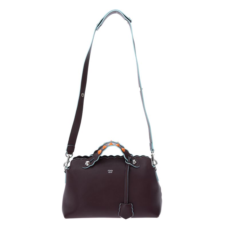 Bolsa-Fendi-By-The-Way-Bordo-Spikes-Laranja