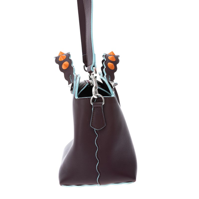 Bolsa-Fendi-By-The-Way-Bordo-Spikes-Laranja