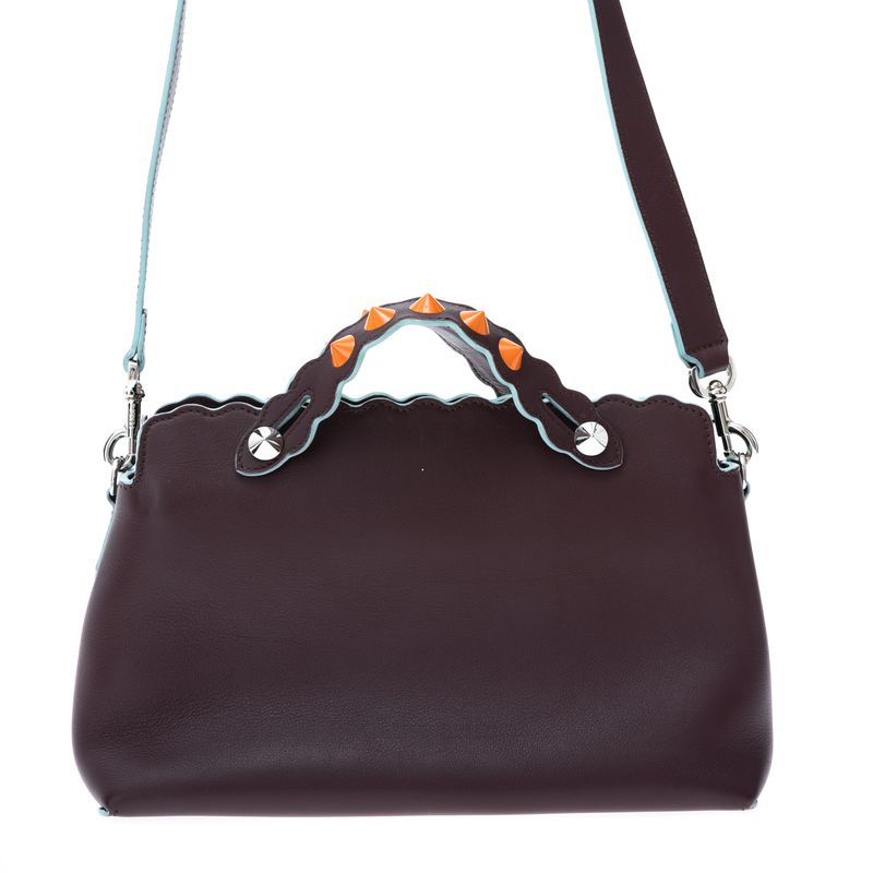 Bolsa-Fendi-By-The-Way-Bordo-Spikes-Laranja