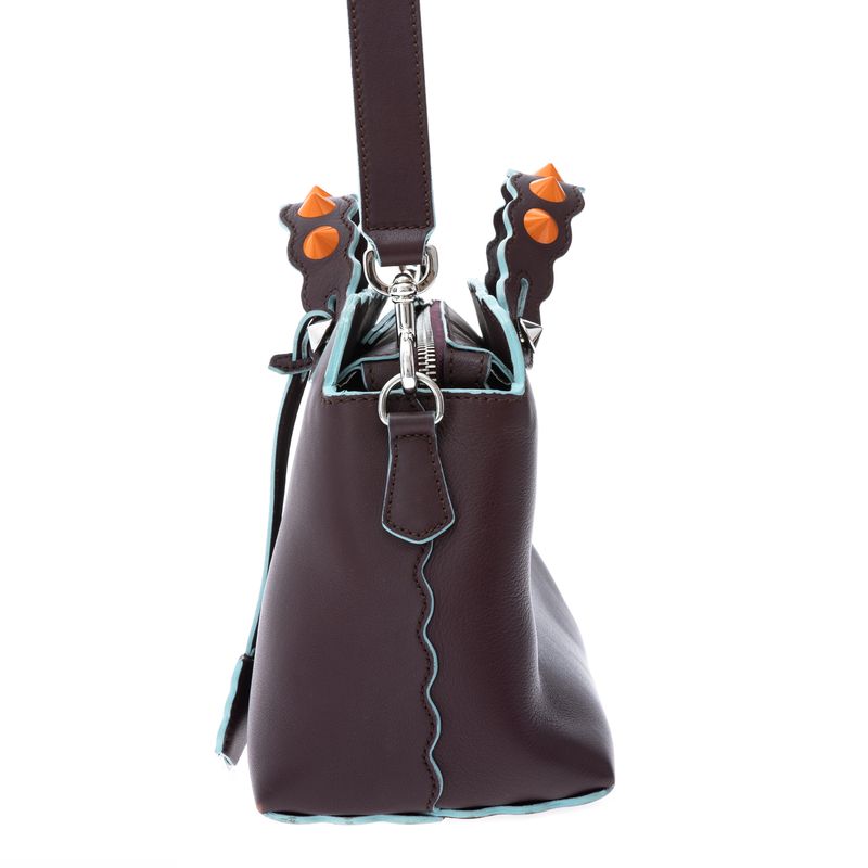 Bolsa-Fendi-By-The-Way-Bordo-Spikes-Laranja