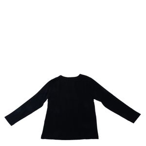 Camiseta Burberry Infantil Manga Longa Azul Marinho