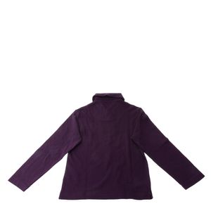 Camiseta Polo Burberry Infantil Manga Longa Roxa