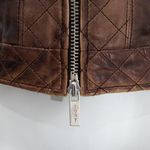 Jaqueta-de-Couro-Tory-Burch-Matelasse-Marrom