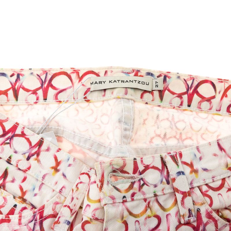 Calca-Mary-Katrantzou-Branca-Estampada