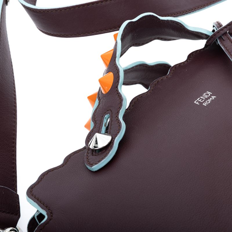 Bolsa-Fendi-By-The-Way-Bordo-Spikes-Laranja
