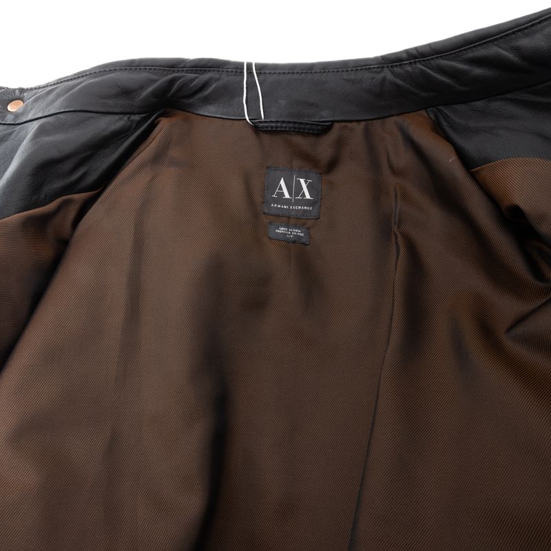 Jaqueta-Armani-Exchange-Couro-Preto