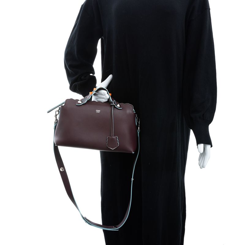 Bolsa-Fendi-By-The-Way-Bordo-Spikes-Laranja