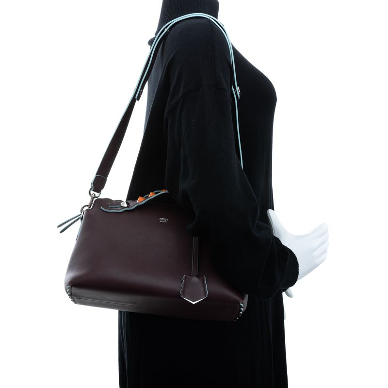 Bolsa-Fendi-By-The-Way-Bordo-Spikes-Laranja