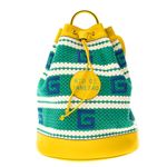 Mochila-Gucci-Rio-de-Janeiro-Croche-e-Couro-Amarelo