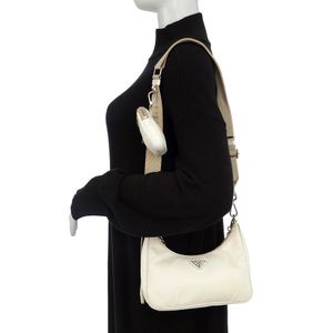 Bolsa Prada Re Edition 2005 Nylon Branco