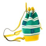 Mochila-Gucci-Rio-de-Janeiro-Croche-e-Couro-Amarelo