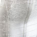Vestido-Herve-Leger-Branco-e-Prateado