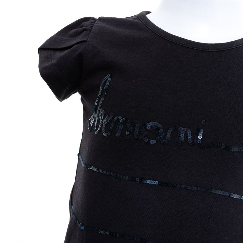 Camiseta-Armani-Junior-Preta-Bordada