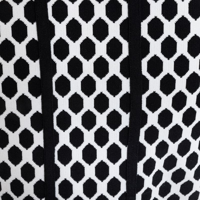 Vestido-Diane-Von-Furstenberg-Hexagonos-Preto-e-Branco