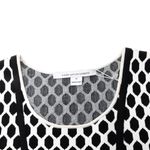 Vestido-Diane-Von-Furstenberg-Hexagonos-Preto-e-Branco