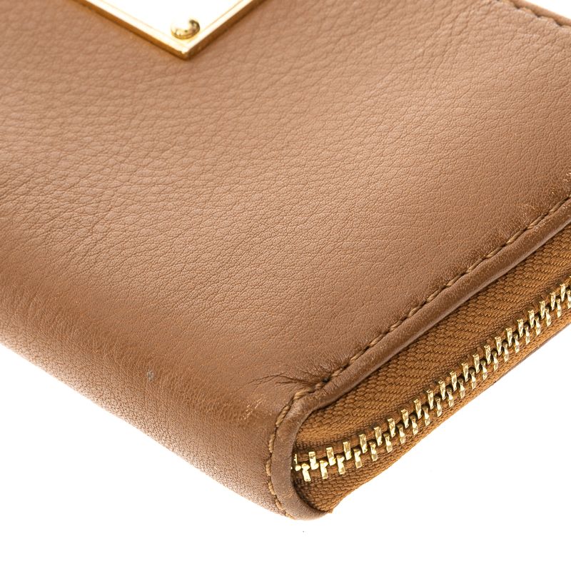 Carteira-Michael-Kors-Couro-Caramelo