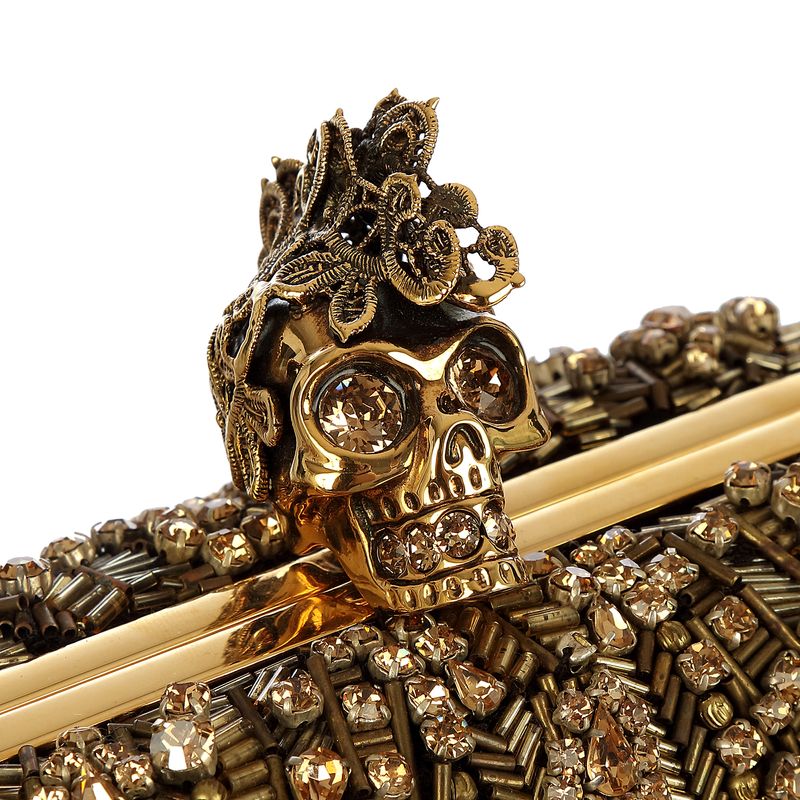 Clutch-Alexander-McQueen-Bordado-Dourado-e-Preto