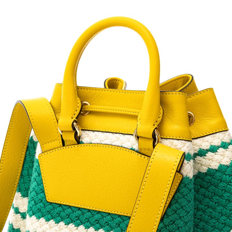 Mochila-Gucci-Rio-de-Janeiro-Croche-e-Couro-Amarelo