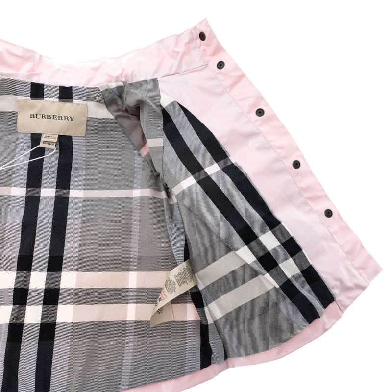 Casaco-Burberry-Infantil-Vinil-Rosa
